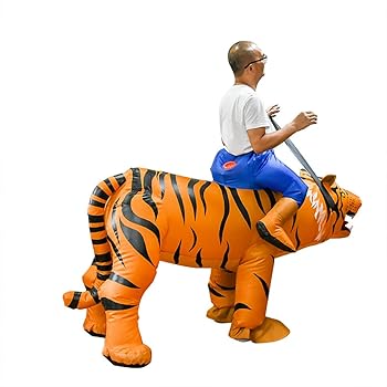 Amazon.co.jp: [MGY] ハロウィン 面白着ぐるみ 虎 トラ コスプレ